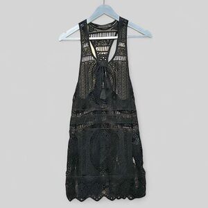 ABERCROMBIE & FITCH Lace Coverup Top with Tassels